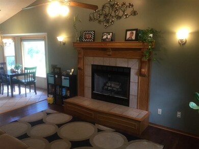 Gas start, wood burning fireplace