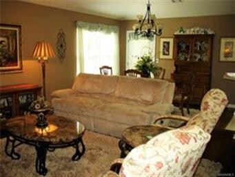 View of living room from foyer area.