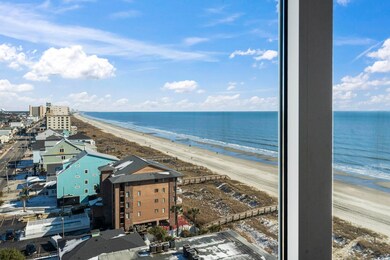Water view with a beach view