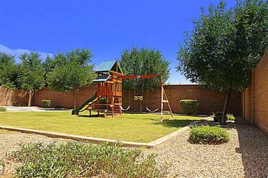 Large backyard.