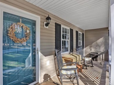 View of front sitting porch