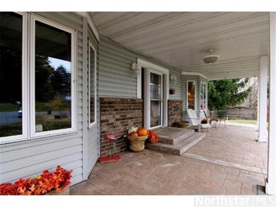 Stamped concrete porch