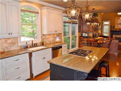 Custom kitchen that offers special lighting with g