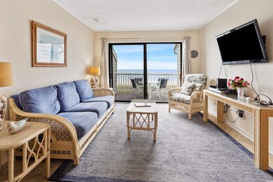 Living area with a textured ceiling