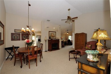 Great Room with separate Family Room behind Kitche