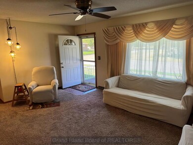 Living Room with New Front Door