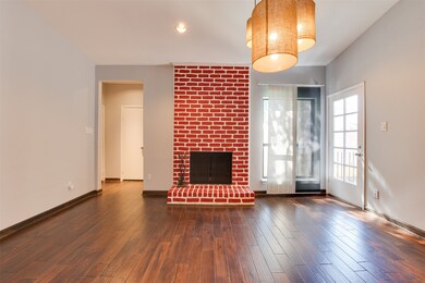 A look at this inviting living room with hardwood