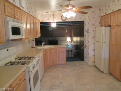 View of Kitchen looking into Family Room