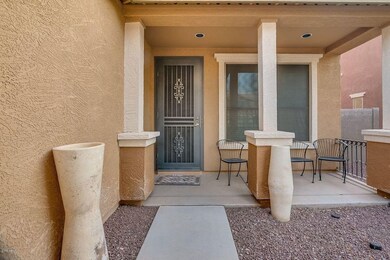 A nice sized front porch