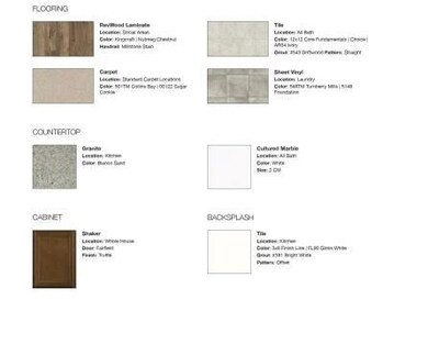 Home is currently under construction, selections subject to change.