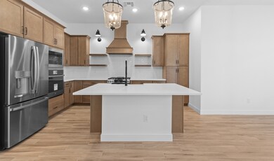 Kitchen with wall oven