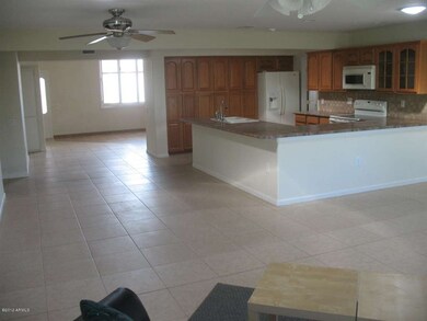 Great room looking at kitchen