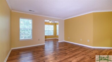 Beautiful wood laminate floors in Living Room and 