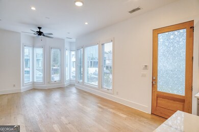 front door and living area