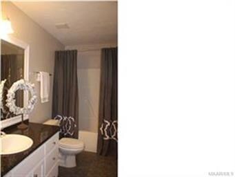 Large hall bath with new granite and fixtures!