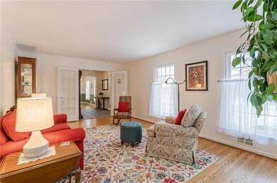 French doors open to this inviting space.  Gorgeou