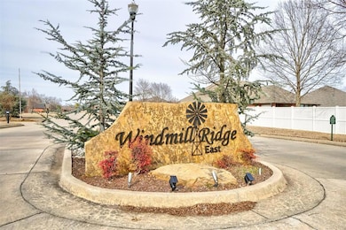 Community sign with fence