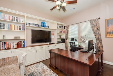 Nestled away at the front of the home this office/study is well suited to take care of business or enjoy a favorite book