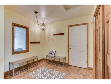 Mud room off the garage and front door entry's