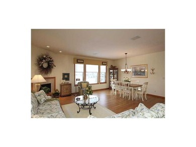 Great Room. Open floor plan with high ceilings and