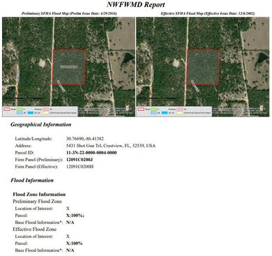 Flood Map report