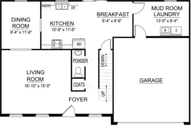 English Colonial First Floor