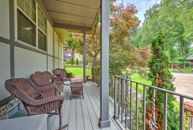 Covered front porch.