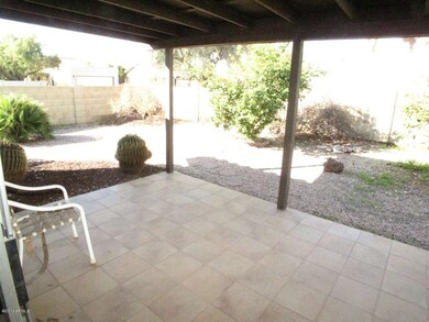 Master bedroom view to tiled patio