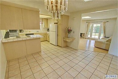 Open Floor plan with Kitchen and dining room.