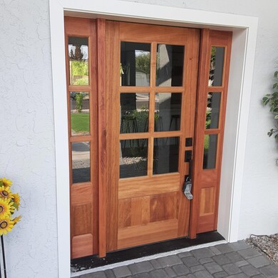 Beautiful wood door