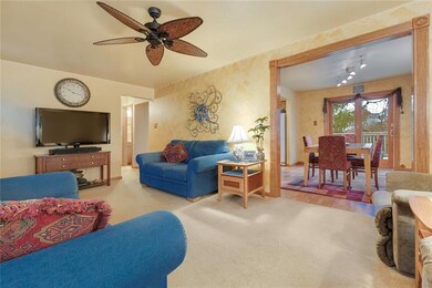 View into the dining room.