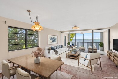 Living Dining with View of Covered Terra