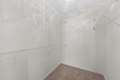 Spacious walk in closet