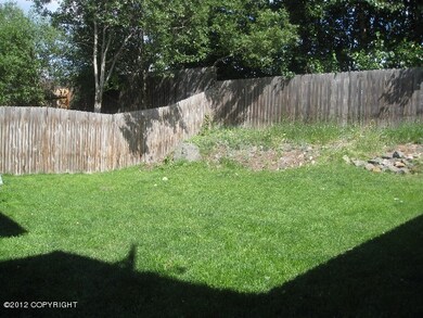Fenced back yard