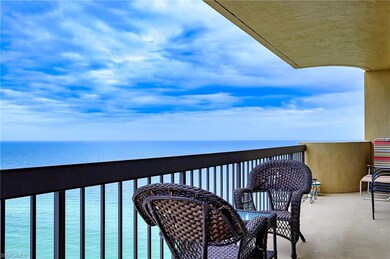 lanai of PH7 with an  infinite view of the Gulf wa