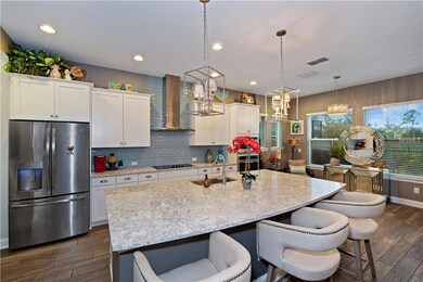 Gorgeous upgraded kitchen. Huge center island with