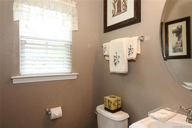 Half bath is conveniently located on the main floor