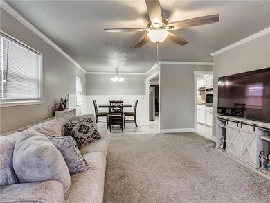 Living area open to Dining room.
