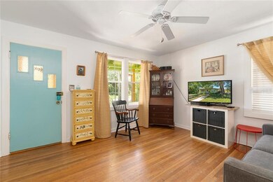 Lots of light comes through the recently replaced 