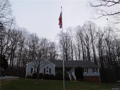 Flagpole in front yard