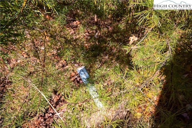 Property Marker At End of Pavement
