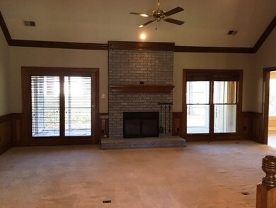 Large Great Room with double French Doors leading 