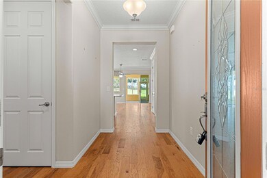Beveled Glass Entry Door & Entry Foyer