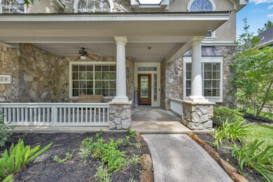 Picturesque front porch entry