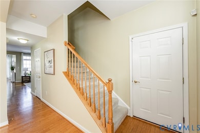Entry way with garage entrance