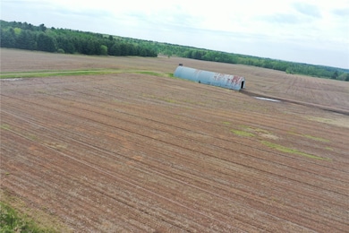 Across the road view of endless farmland.