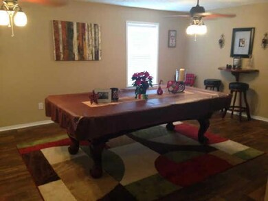 living dining area with faux hardwoods