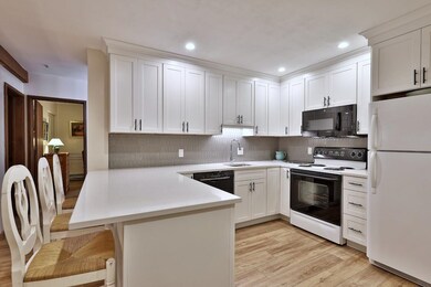 Sleek white quartz countertops