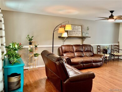 Notice the hardwood floors