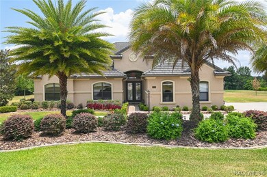 Mature landscaping with Sylvester Palms adds to the grandness of the curb appeal.